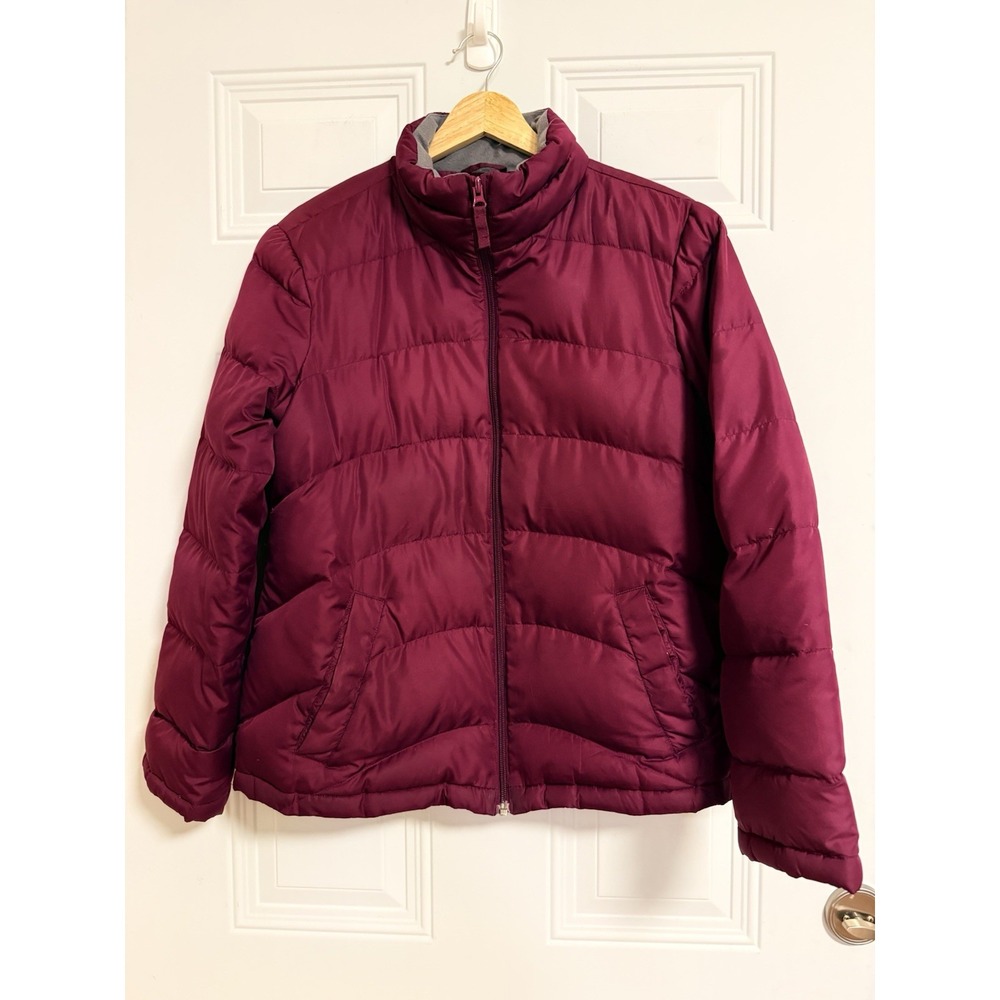 Landsโ End Purple Puffer Jacketโ Goose Down SZ Medium
